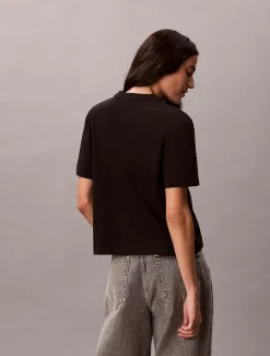 Relaxed T-shirt met scriptlogo