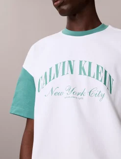 Relaxed Varsity-T-shirt met logo