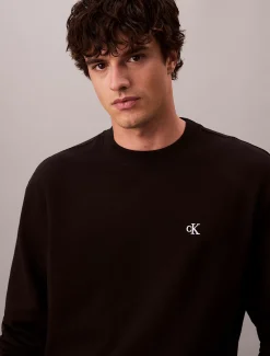Relaxt sweatshirt met monogram