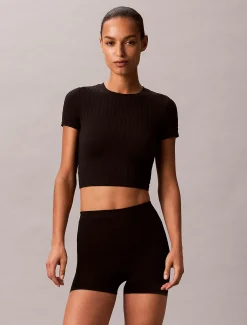 Rib embleem naadloze pyjamatop
