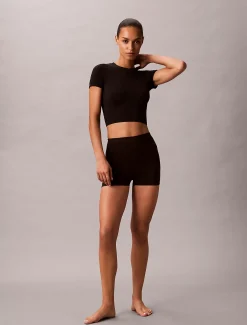 Rib embleem naadloze pyjamatop