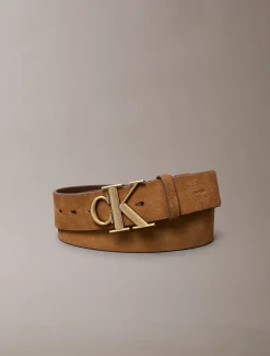 Riem met suède logogesp