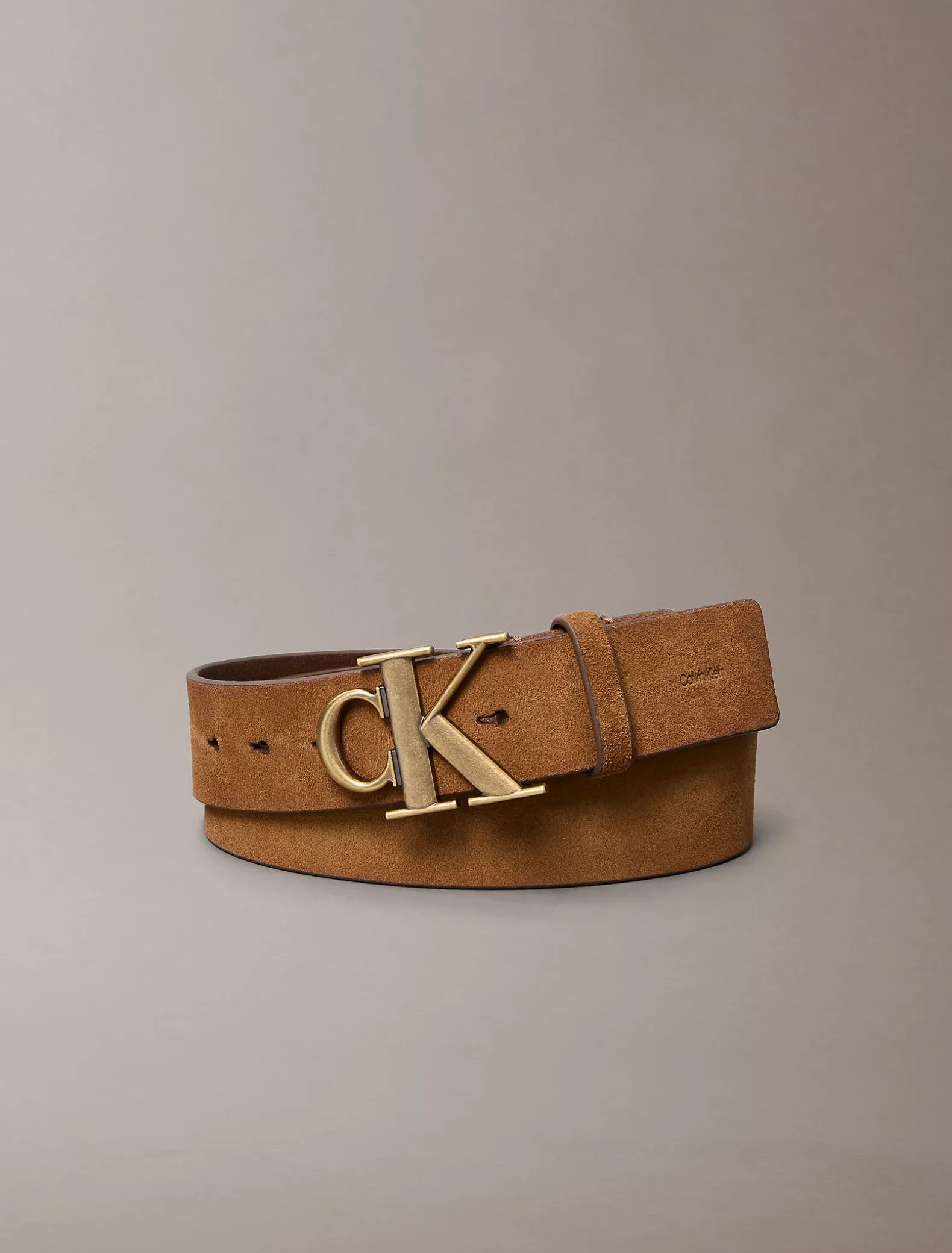 Riem met suède logogesp