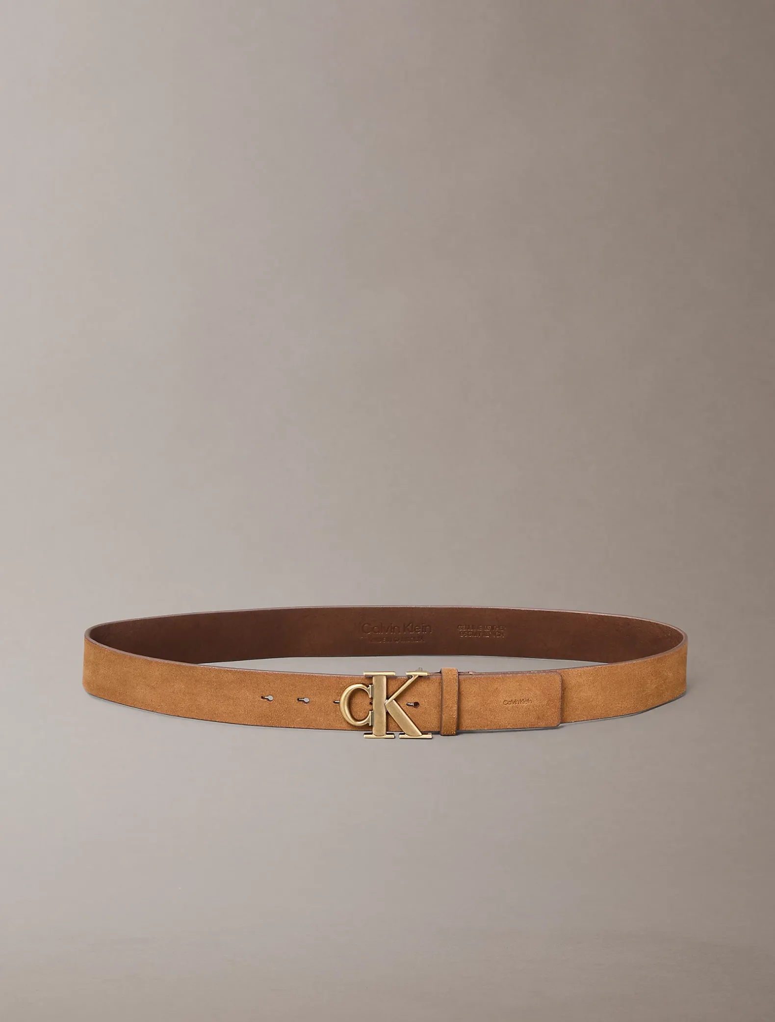 Riem met suède logogesp