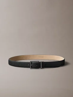 Riem van volnerf leer met caviartextuur