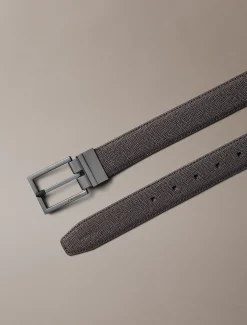 Riem van volnerf leer met caviartextuur