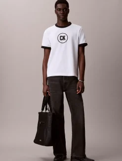 Ringer T-shirt met grafisch logo