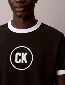 Ringer T-shirt met grafisch logo