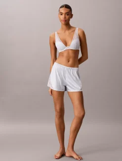 Satijnen en kanten pyjamashort - Eternal Satin