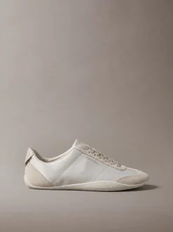 Satijnen hybride balletsneakers