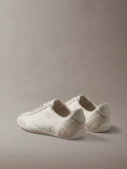 Satijnen hybride balletsneakers