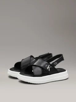 Satin plateausandalen voor kinderen