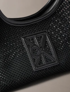 Schoudertas met embleemlogo mesh