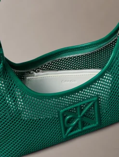Schoudertas met embleemlogo mesh