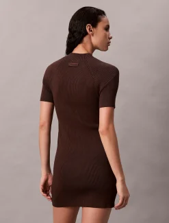 Sculpted gebreide mini-jurk