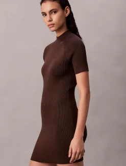 Sculpted gebreide mini-jurk