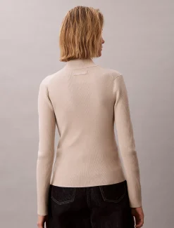 Sculpted gebreid vest met rits