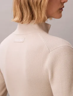 Sculpted gebreid vest met rits