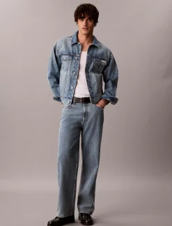 90's denim truckerjack met logo
