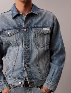 90's denim truckerjack met logo