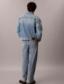 90's denim truckerjack met logo