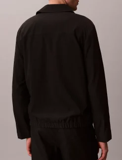 Seersucker blouson jack