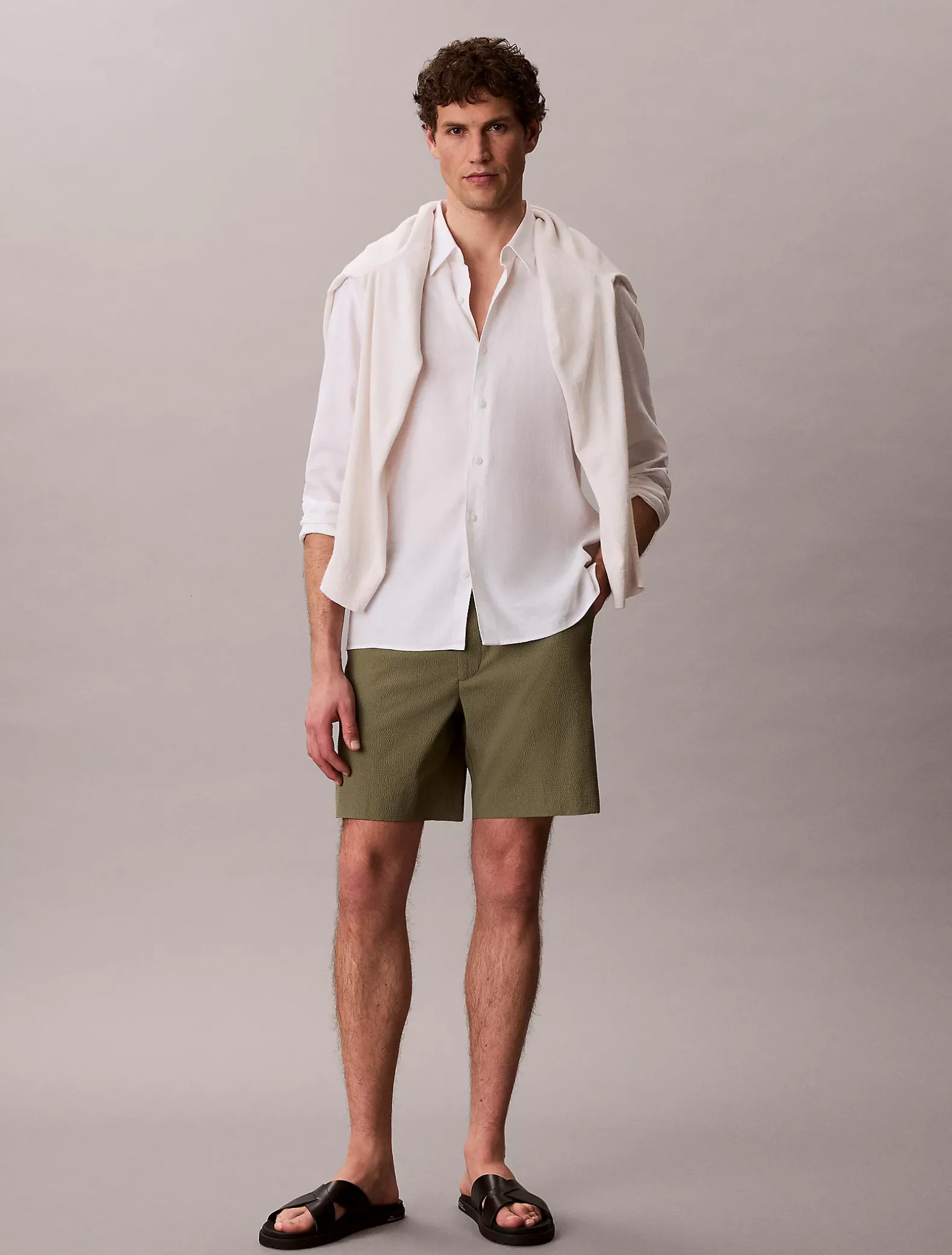 Seersucker korte broek