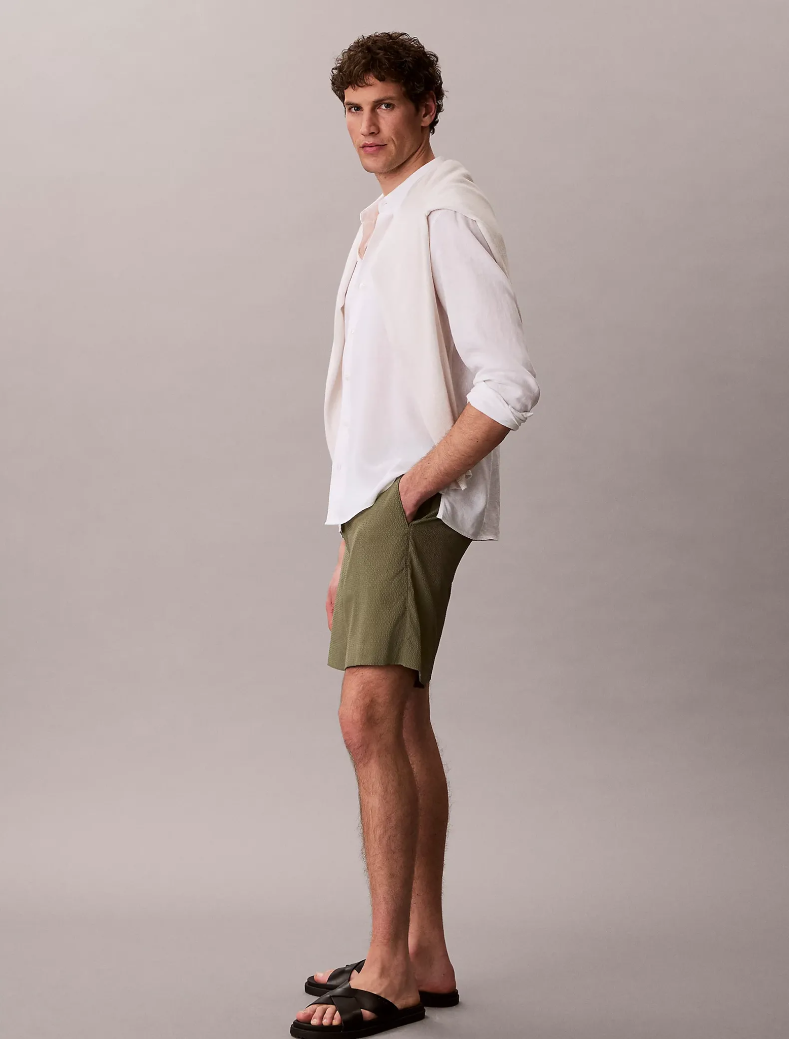 Seersucker korte broek