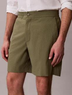 Seersucker korte broek