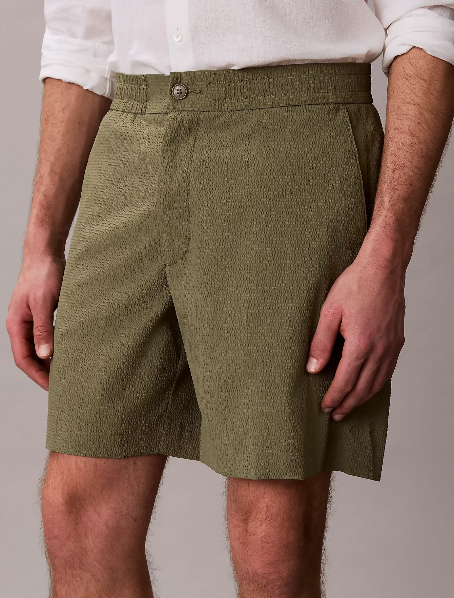 Seersucker korte broek