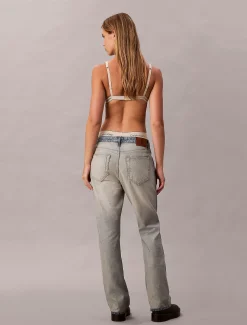 Selvedge relaxed bootcut jeans