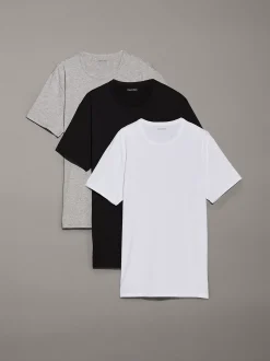 Set van 3 slanke T-shirts - Icon Cotton Microfibre Stretch