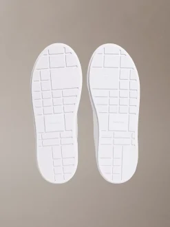 Sienna - Leren plateau sneakers met logo
