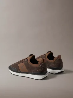 Signature hardloopsneakers van suède met logo