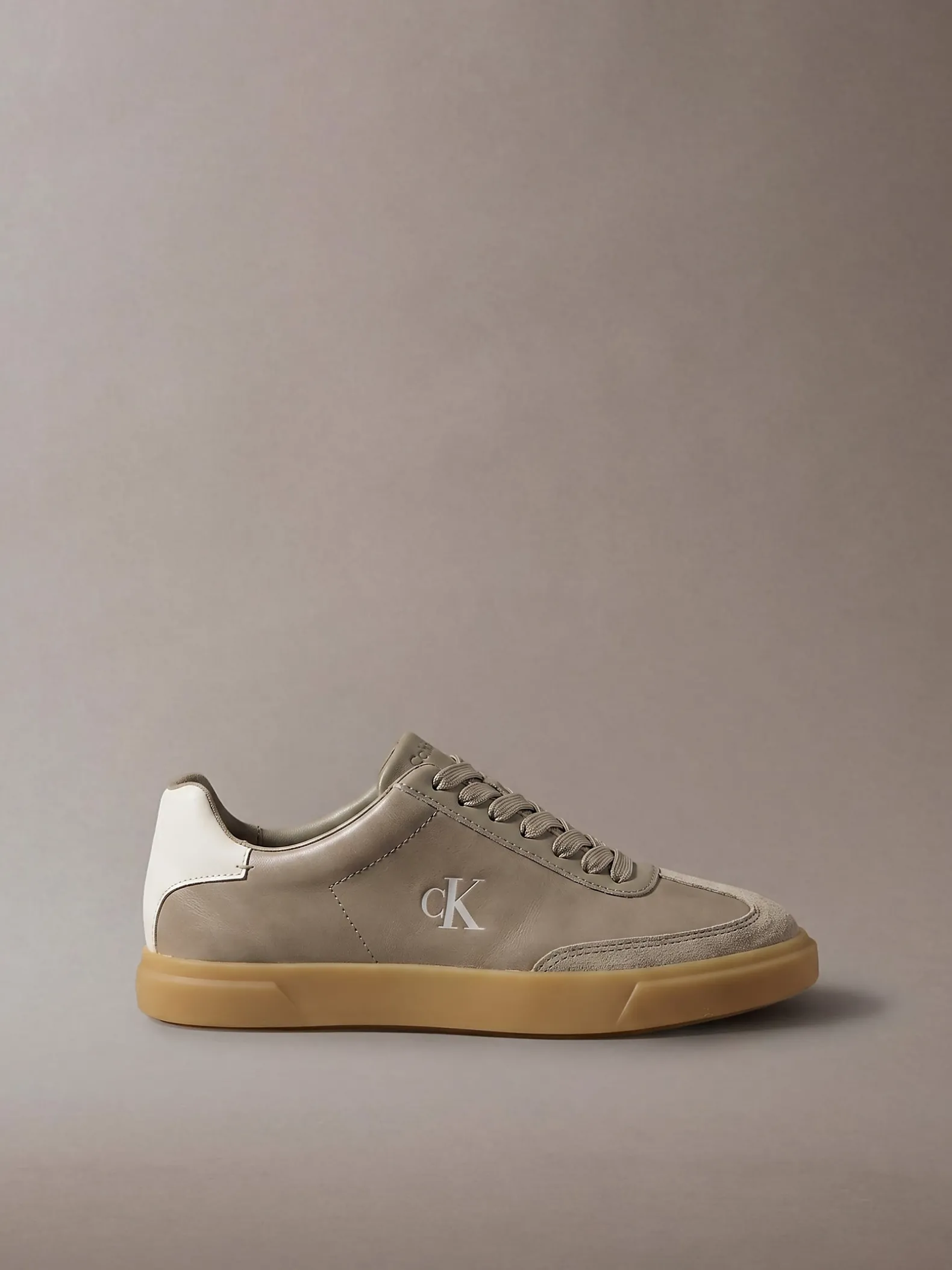 Signature leren sneakers met logo