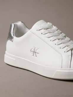 Signature leren sneakers met logo