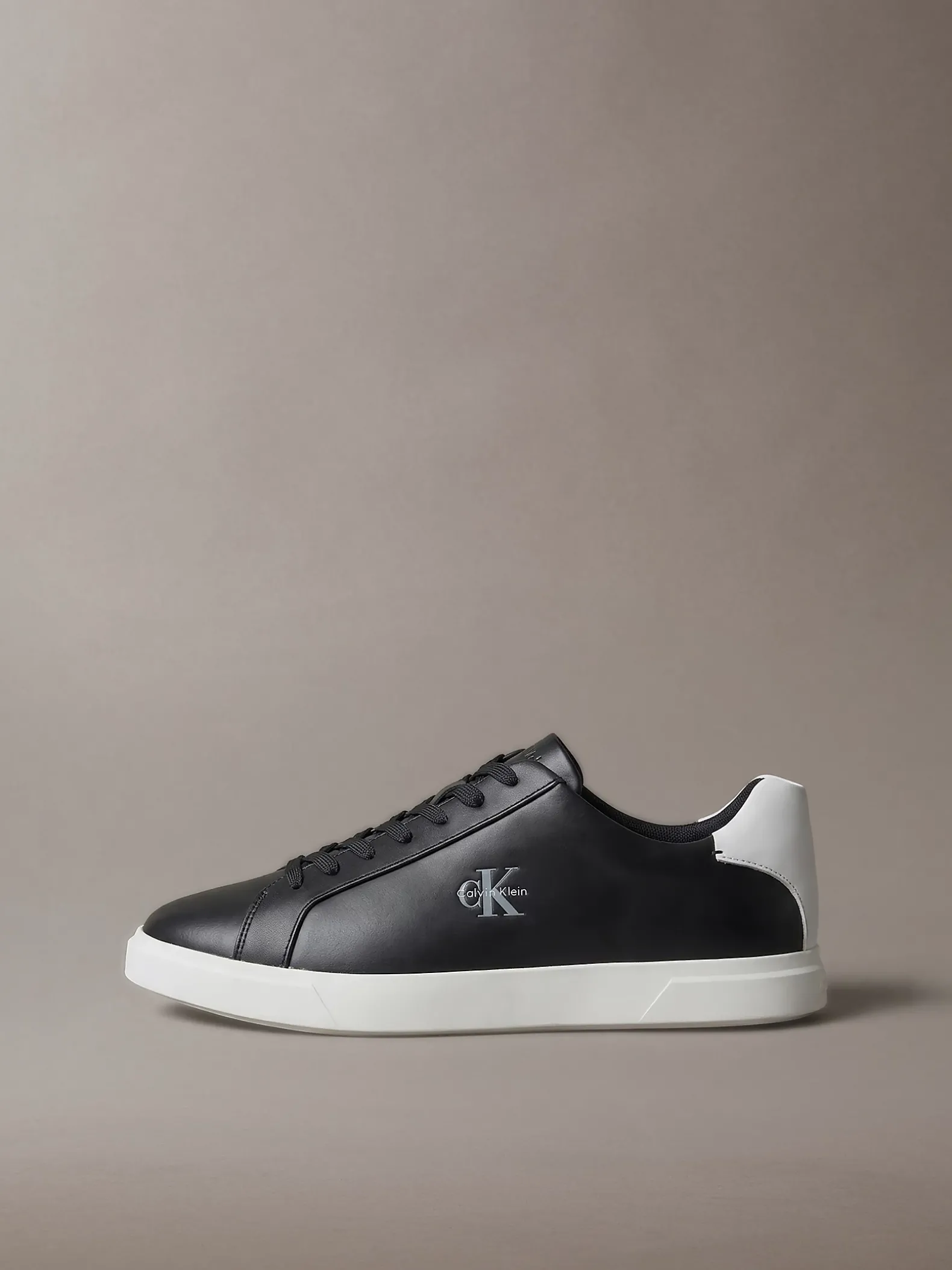 Signature leren sneakers met logo