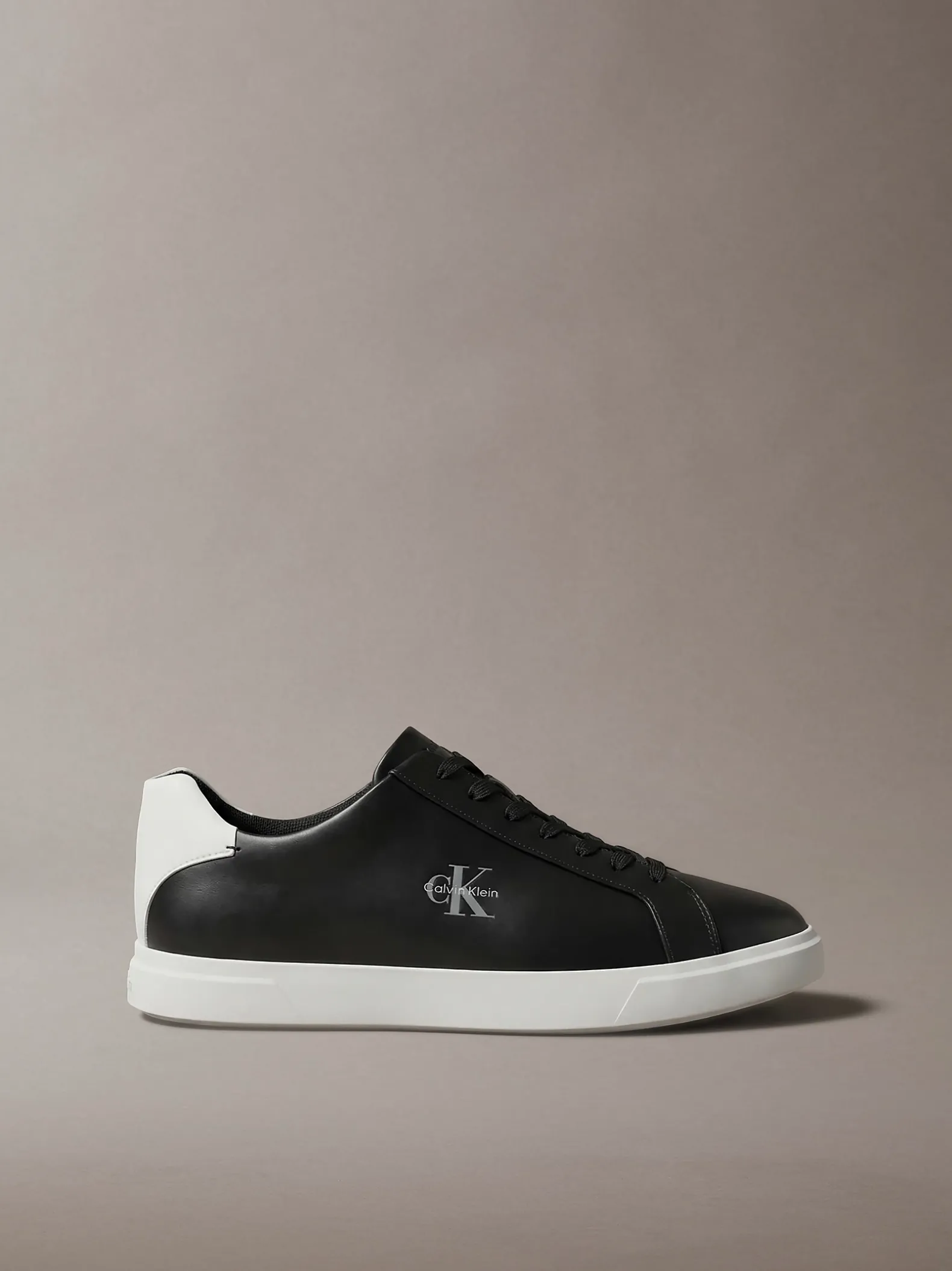 Signature leren sneakers met logo