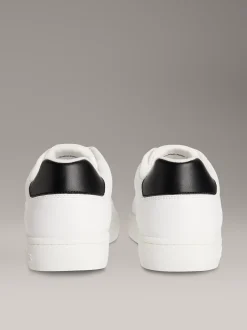 Signature leren sneakers met logo