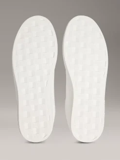 Signature leren sneakers met logo