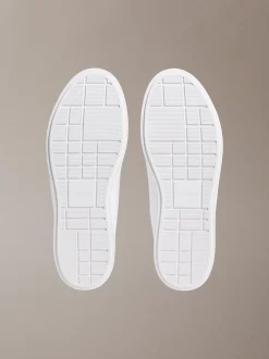 Signature leren sneakers met logo