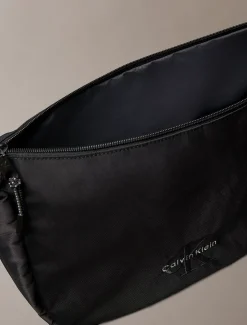 Signature nylon crossover schoudertas