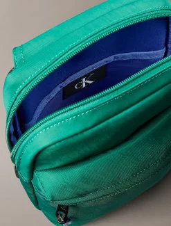 Signature nylon schoudertas met logo