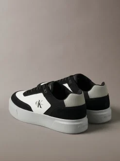 Signature sneakers van leer en suède