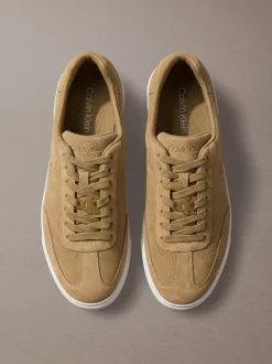 Signature suède sneakers met logo