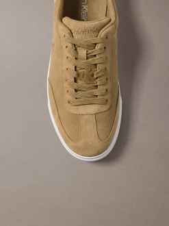 Signature suède sneakers met logo