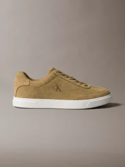 Signature suède sneakers met logo