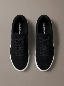Signature suède sneakers met logo