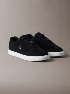 Signature suède sneakers met logo
