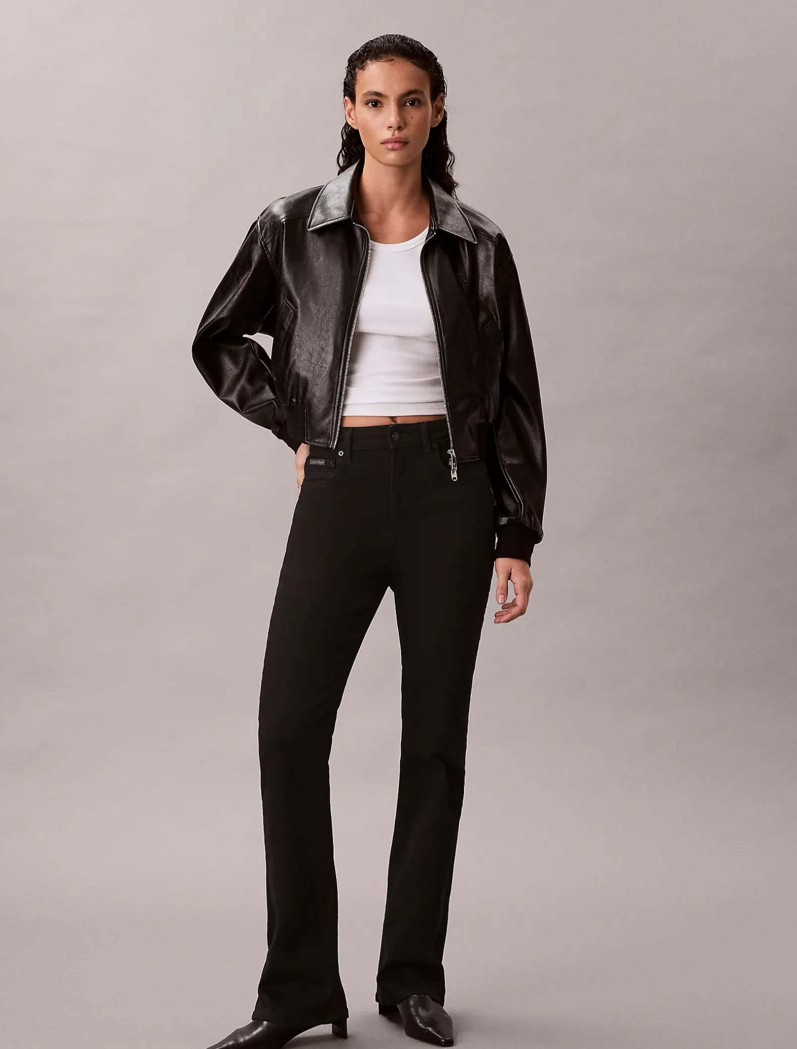Skinny bootcut jeans